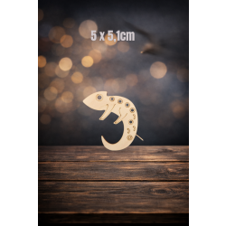 Gekon 5cm, sklejka 3mm